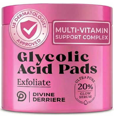 Glycolic Acid Pads with Vitamin C - Toner Pads for Face Cleansing With Tea Tree