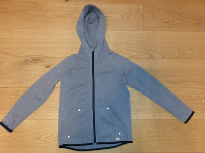 GapFit Jacke aus Stoff Gr. 129/137 grau Kommunion, Taufe, Hochzeit, Freizeit