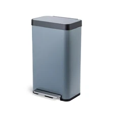 18.5 Gallon Kitchen Trash Can, Stainless Steel, Virtuoso Gen 1, Blue