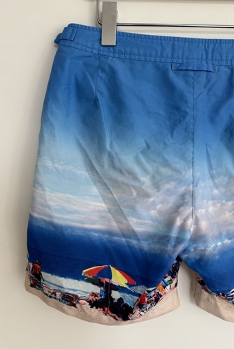 Orlebar Brown “PhotoG” Swimming Shorts Classic / Bulldog/ Beach Photo Print W30 - Picture 12 of 16