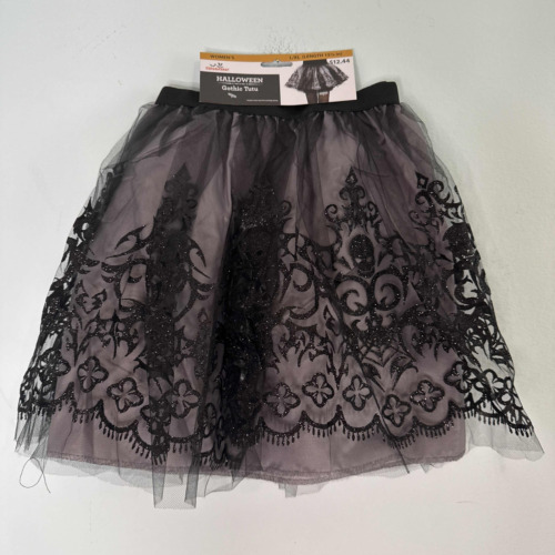 NWT Women’s Gothic Glitter Lace Tutu L/XL