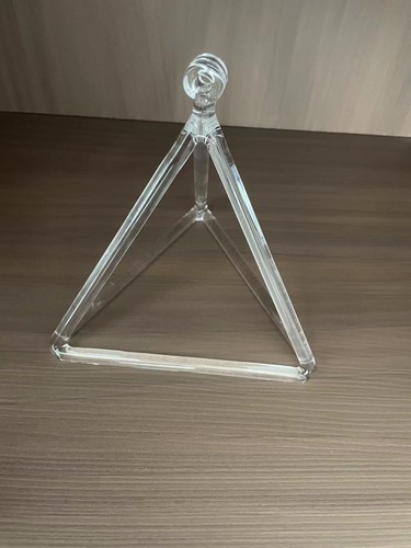 6" Clear Quartz Crystal Singing Triangle Tripod Pyramid For Sound Healing - Picture 5 of 5