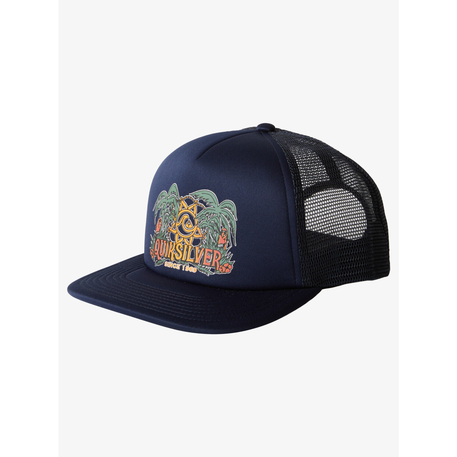Quiksilver happy hour trucker hat dark navy cappellino new surf skate