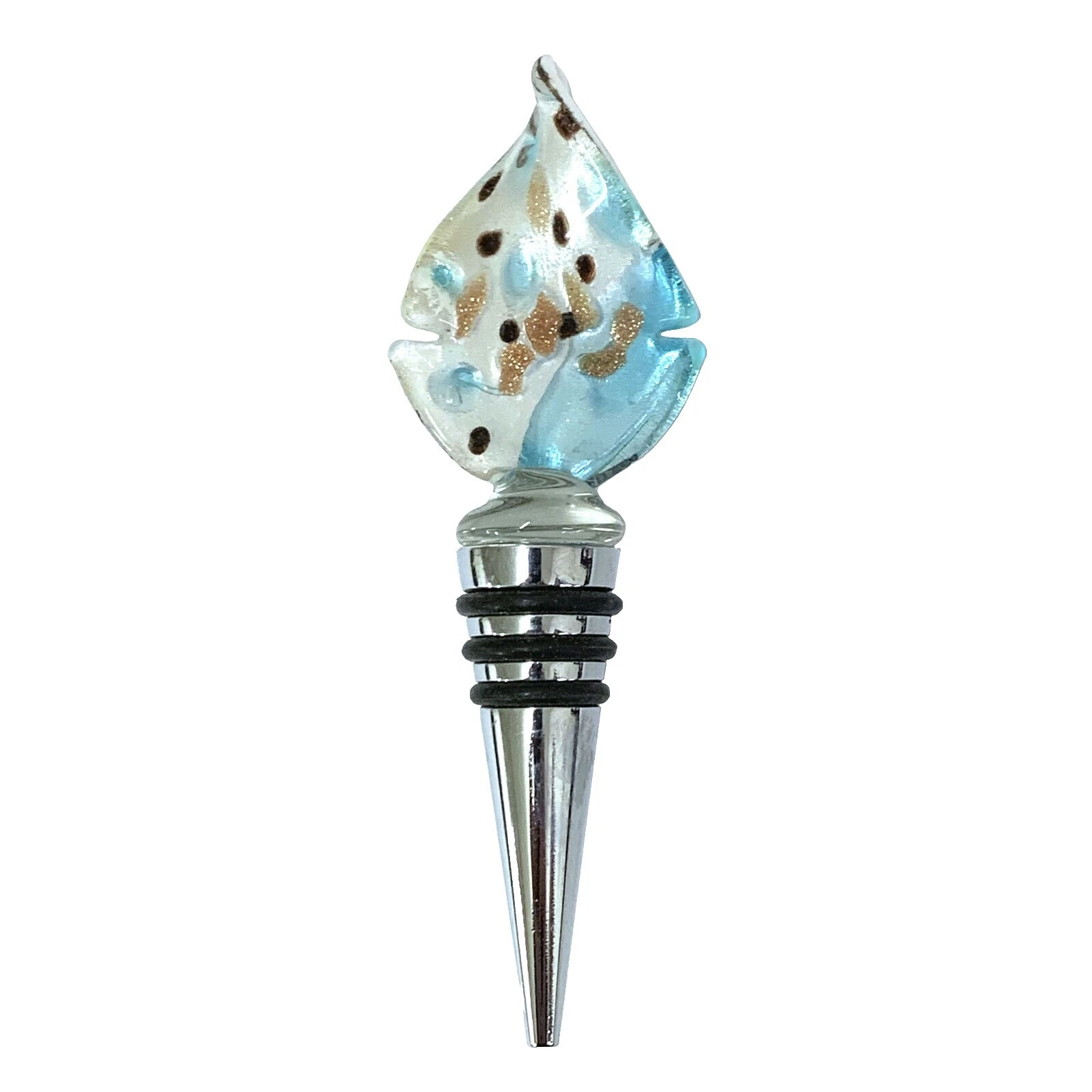 Tapones de botella de vidrio blanco y corchos