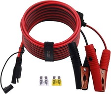 15FT/4.58m 14AWG 20A Battery Alligator Clip to SAE Connector/12V SAE Quick Re...