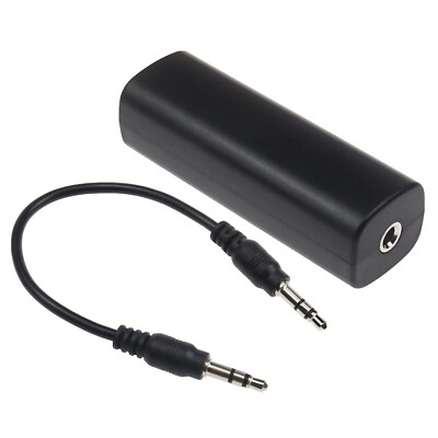 Ground Loop Noise Isolator für Auto Audio/Heim-Stereoanlage 3,5 mm Audiokabel UK