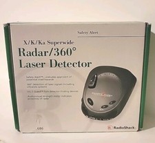 Vintage Radio Shack Radar 360 Laser Detector 22-1686 X K Ka Superwide Safety Ale