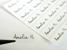 27 Clear Waterproof Name Labels l Custom Name Sticker l Transparent Sticker