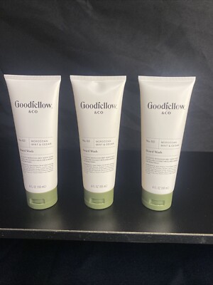 3 - Goodfellow & Co. No. 03 Beard Wash Moroccan Mint & Cedar. 4 Fl.Oz. New