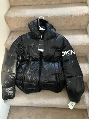 ジャケット・アウター DKNY black hooded jacket 90s 00s s-l400.jpg