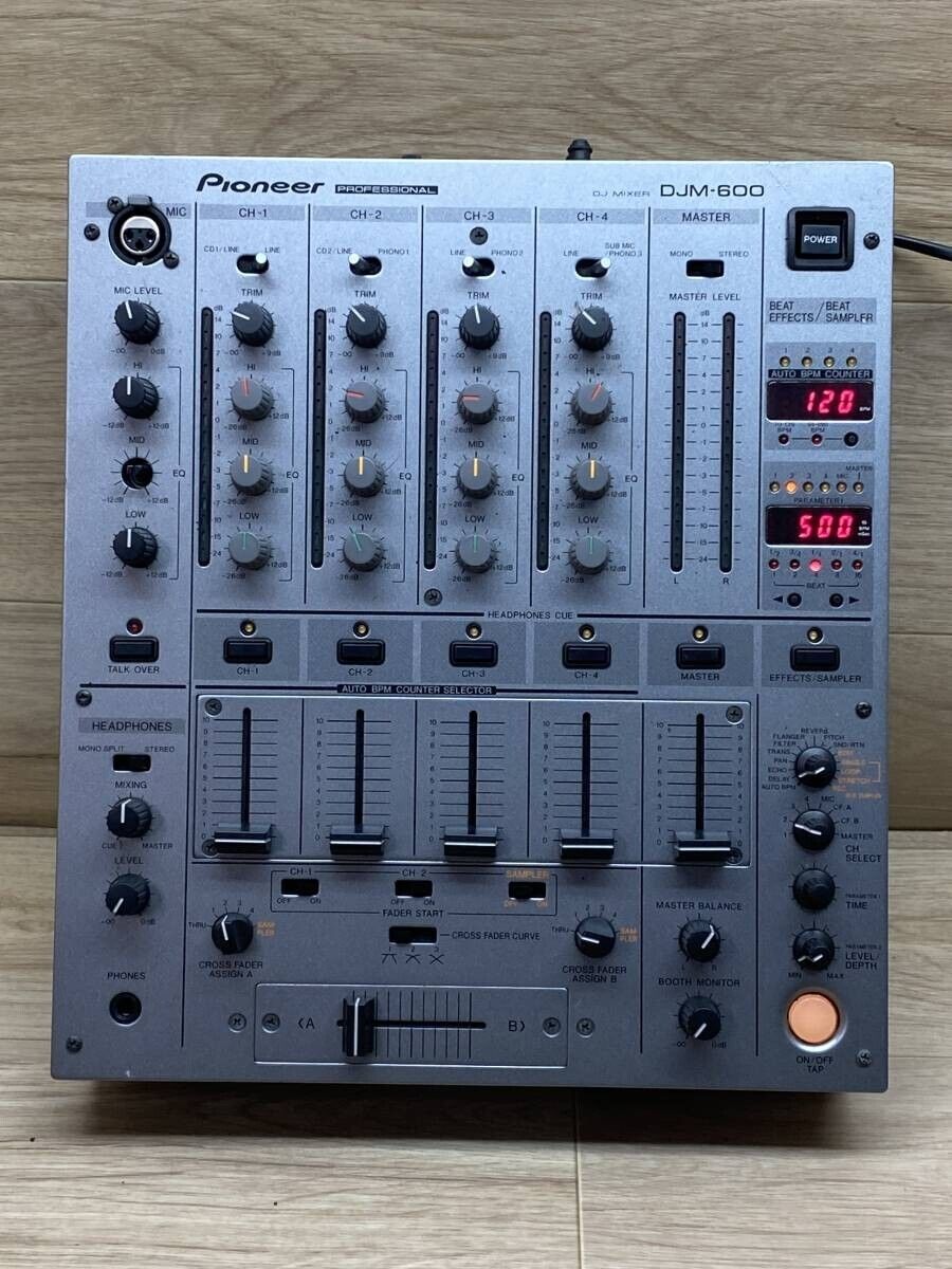 Pioneer DJM-600 Silver Mixer 4ch DJM600 Tested | eBay