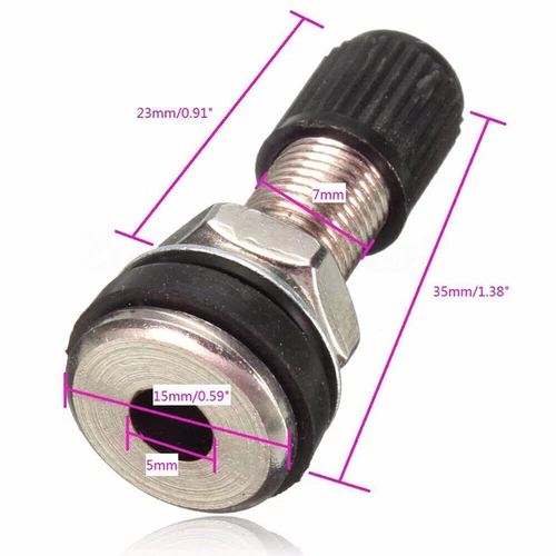 2PCS Tubeless Valves Car Tire Valve Tubeless Valve for Motorcycle Bike - Picture 3 of 3