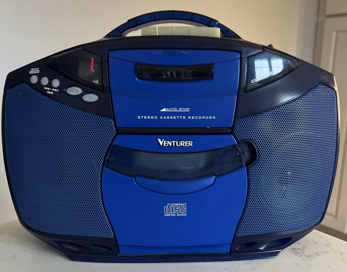 Venturer Compact CD Stereo Cassette Recorder Model CD1282- TESTED