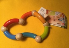 HABA  Wooden Baby Teether Clutching Toy  Made in Germany - NWT