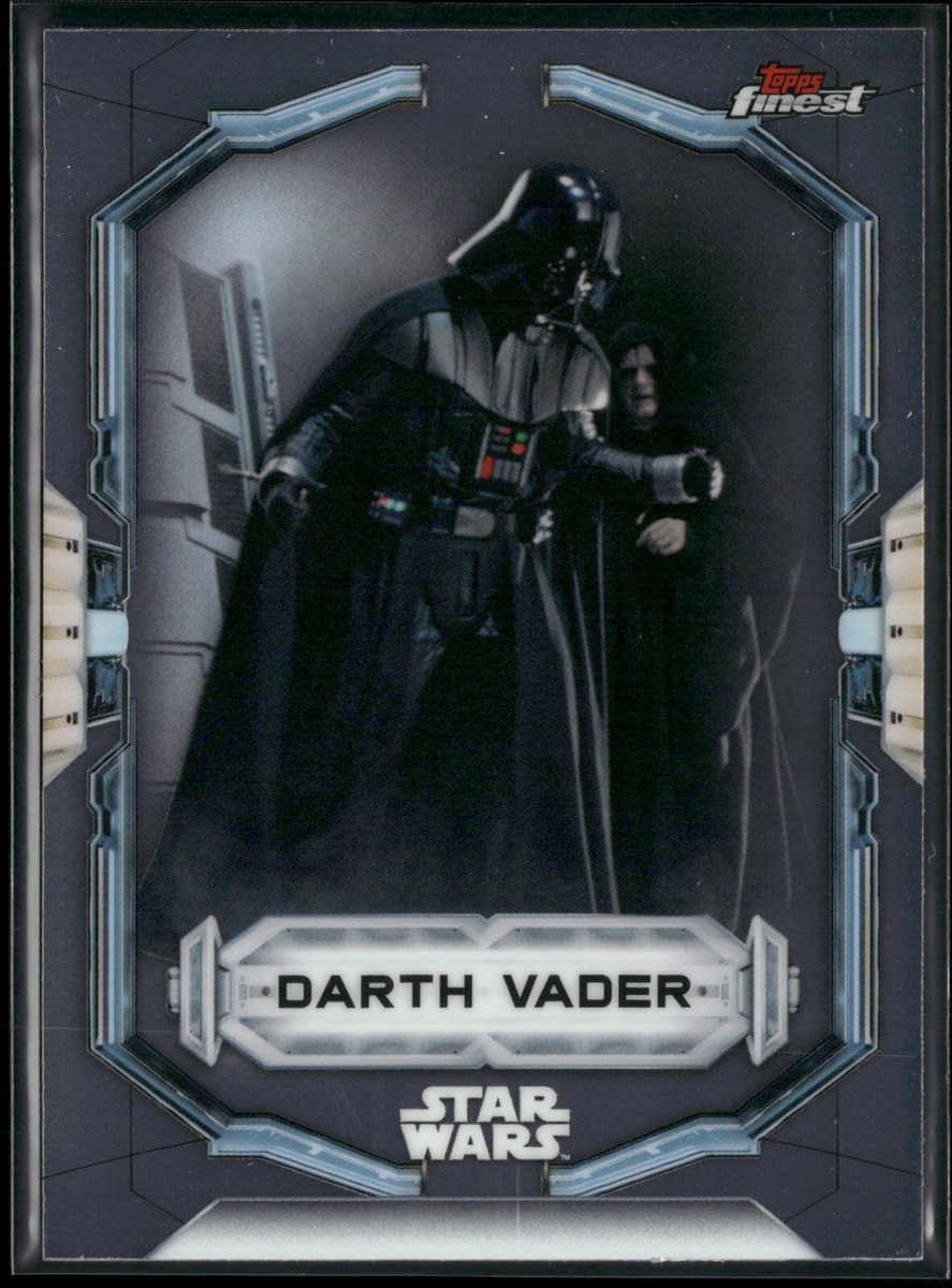 Star Wars Topps Finest 2022 Base Silver Card Darth Vader 30