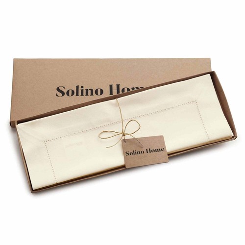 Solino Home Cotton Linen Placemats 14 x 19" for Summer - Cotton Linen Hemstitch - Picture 13 of 103