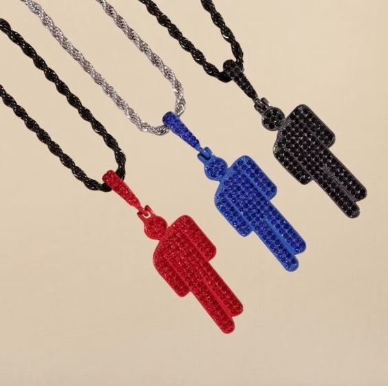 Billie Eilish　ネックレス Billie Eilish Official Blohsh Black Rhinestone Necklace Auth