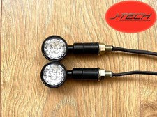 2 x LED Motorcycle Indicators, From J-TECH .  12 LED. 4 Female Bullet Connectors