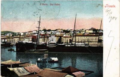 Old postcard AK TRIESTE Il Porto ITALY (543423)