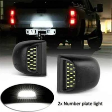 Full White LED License Plate Light Kit For Silverado GMC Sierra 1500 2500 3500