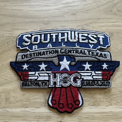 HOG Southwest Rally Patch Belton, TX. DESTINATION CENTRAL TEXAS