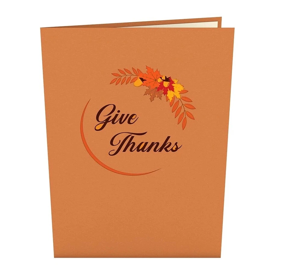 Cartão de Ação de Graças Lovepop Give Thanks Turkey Pop Up 3D - Imagem 3 de 4