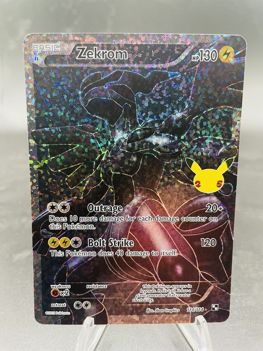 Pokemon Zekrom #114/114 Celebrations Classic Collection Pokemon Zekrom #114/114 Celebrations Classic Collection