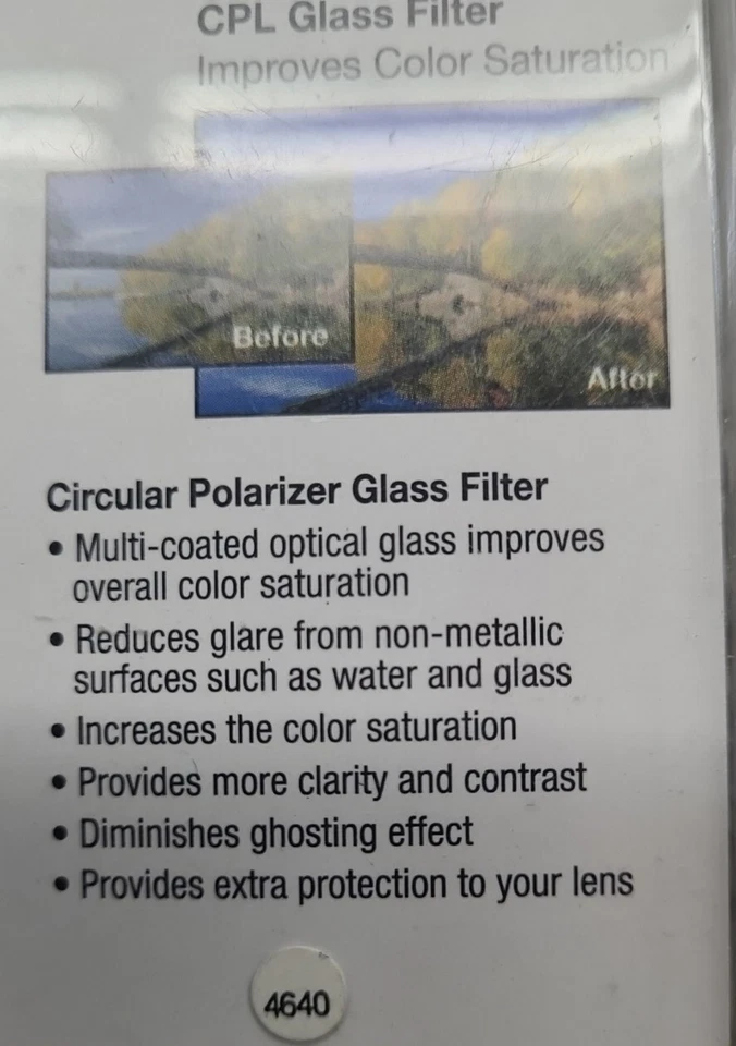 Targus 58mm Circular Polarizing +UV CPL Glass Lens Filter 58 mm Multi-Coated NEW - Image 4 of 4