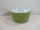 Vintage Pyrex #473 Avocado Green 1 Quart Casserole with Lid