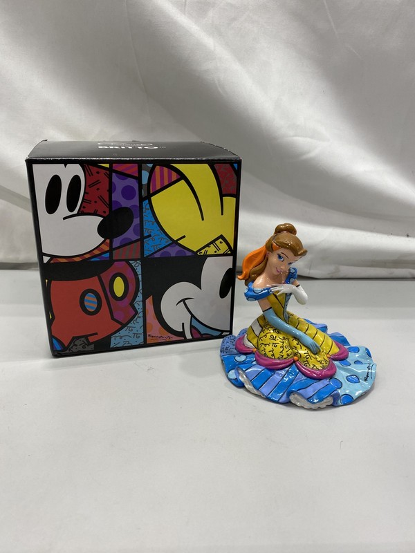 Disney Romero Britto Belle Beauty And The Beast Retired Figurine 4030817