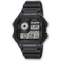 Herrenuhr Casio AE-1200WH-1AVEF Digital Silikon Schwarz Chrono Sub 100Mt