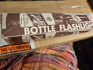 Vintage Schlitz Beer Bottle Flashlight Brand New Still In Plastic and box