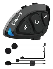Moman RiderSound Shell Bluetooth Helmet Headset Intercom | FM | Noise Reduction