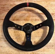 350mm Detachable Steering Wheel - Thin Quick Release Hub Adapter, Horn Button