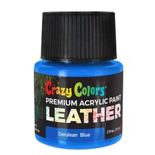 Cerulean Blue Premium Acrylic Leather Shoe Paint, 2 oz - Sneakers, Jackets, Bags