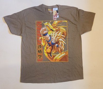 Super Saiyan 3 SSJ3 T-Shirt New With Tags Brown Tee Dragon Ball Z