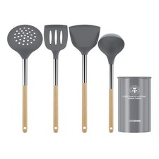 5PCS Mini Serving Pan Spatula Heat Resistant Non-Stick Serving Chop Cooking Set