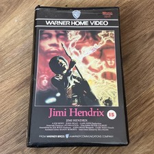 Vintage Jimi Hendrix VHS Big Box Warner Brothers Home Video Music Tape