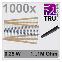Tru Components TC-12888456 T22P037 Metallschicht-Widerstand Sortiment Axial ...