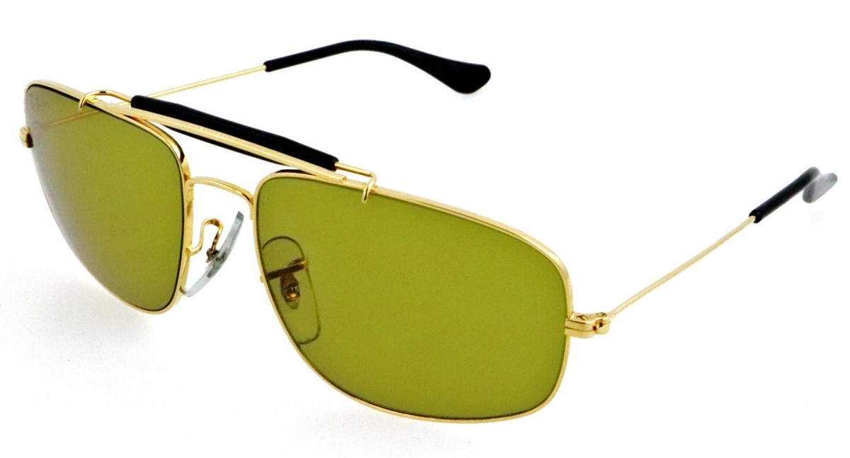 Vintage RAY-BAN B&L Explorer W1699 NYAS 58mm Gold Aviator Chromax