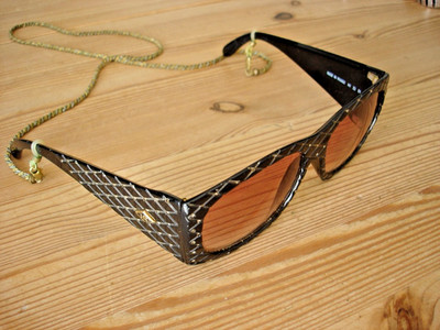Vintage Helena Rubinstein Sonnenbrille gesteppt und Strass