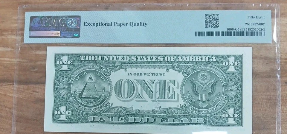 Super Repeater 1 Dollar G09090909E Graded - Image 2 of 2