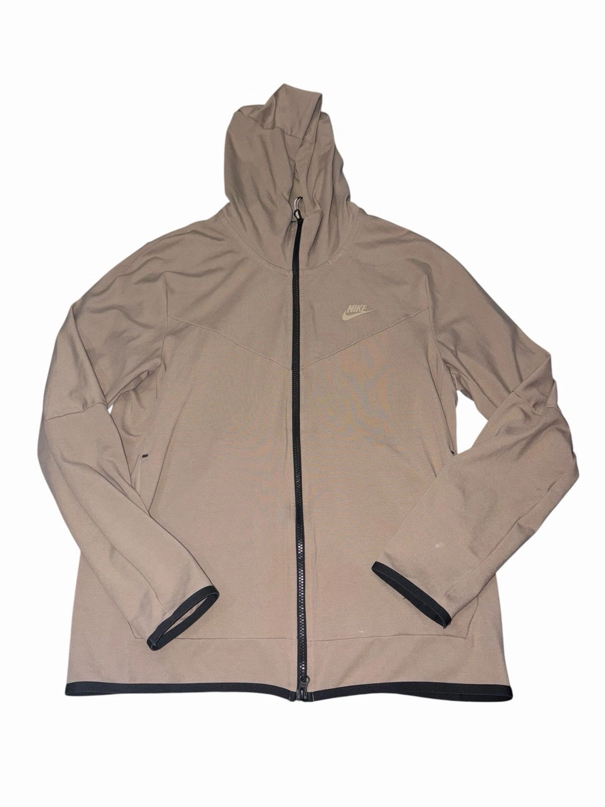 Men’s Nike Sportswear Lightweight Zip up Hoodie Tan Size L DX0822-247