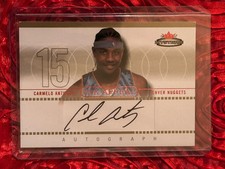 2003-04 Fleer Mystique Carmelo Anthony Ink Appeal Gold Rookie RC Auto Rare 1/15