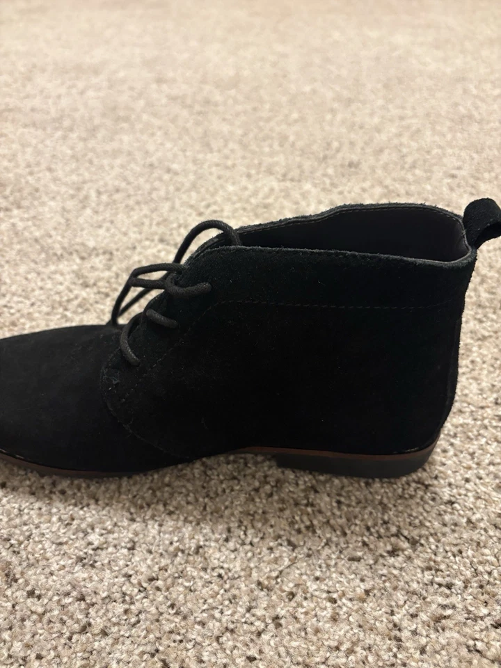 White Mountain Ankle Boot Black Suede Lace Up Women's Size 9.5M - Image 3 of 4