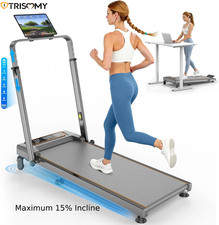3.5HP Foldable Adjust Treadmill F/Home W/15% Incline LED Electric Running Joggin