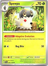 Spewpa Scarlet & Violet 009/198 Common Pokemon Near Mint Pokemon Card