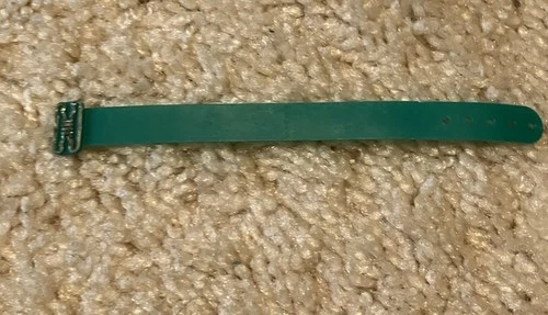 Vtg BARBIE doll belt Superstar era green fashion accessory Add-Ons EUC!!