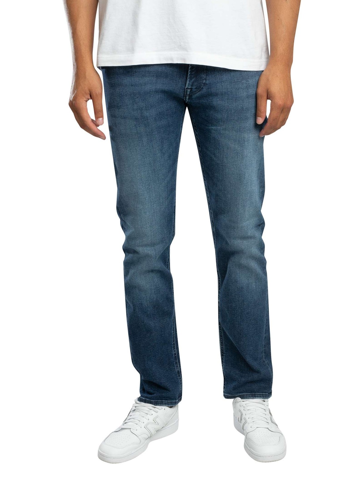 Replay Grover Straight Jeans, Mid Blue Power - 38W x 32L