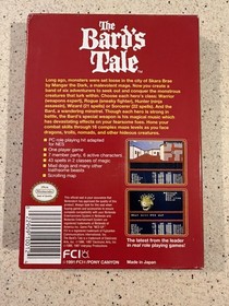 The Bard's Tale - Nintendo NES - Cartridge, instructions & Box